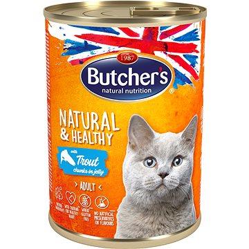 Butcher's Natural & Healthy Wet Food Cat Can - Trout Chunks in Jelly