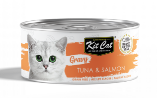 Kit Cat Wet Food All Life Stages Can - Gravy Tuna & Salmon