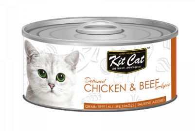 Kit Cat Wet Food All Life Stages Can - Deboned Chicken & Beef