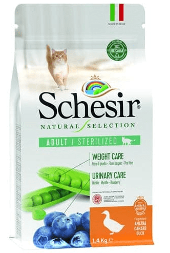 Schesir Dry Food Adult Cat Sterilized - Duck