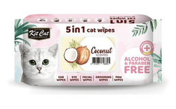 Kit Cat 5 in 1 Wipes 80 Pieces - Coconut